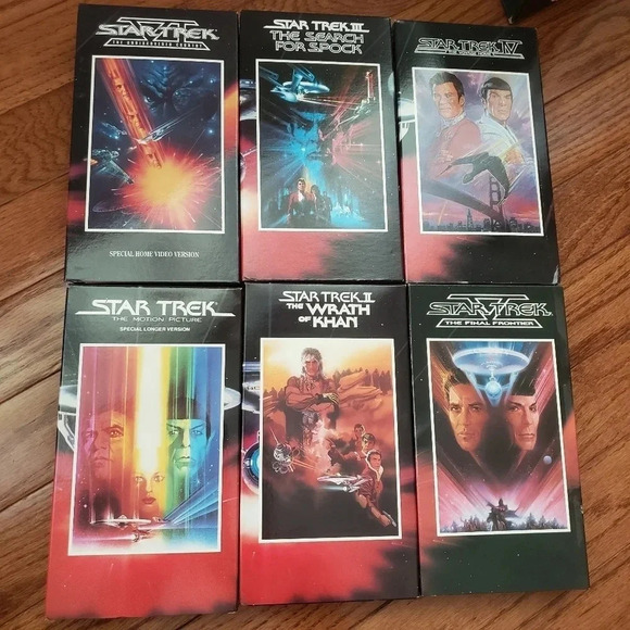 Star Trek The Movie Collection VHS Set Of 6 - Picture 3 of 4